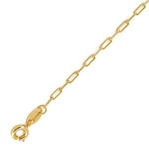 CORRENTE ELO LONGO MÉDIA DIAMANTADA FIO 0,60 MM