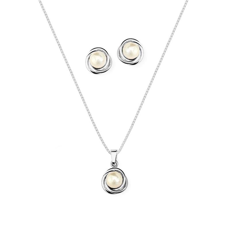 CONJUNTO COM PÉROLA 6 MM