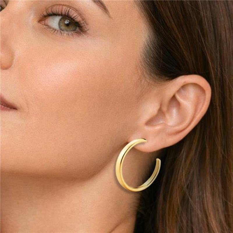 BRINCO ARGOLA REDONDA LARGA 38 MM 