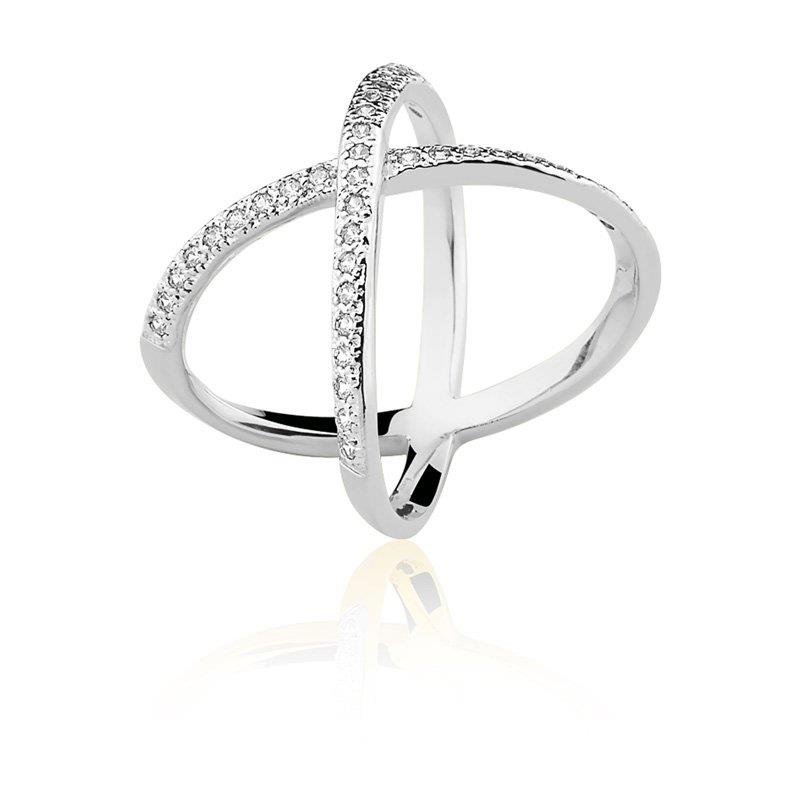 ANEL EM 'X' CRAVEJADO