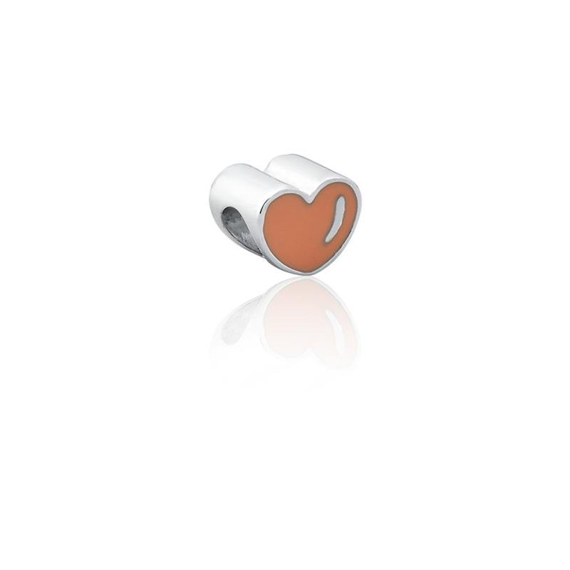 CHARM CORAÇÃO DETALHE COM ESMALTE