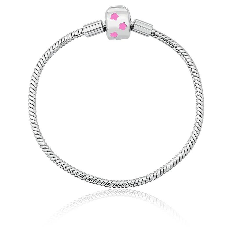 PULSEIRA SENTIMENTOS INFANTIL FECHO ESTRELINHAS COM ESMALTE