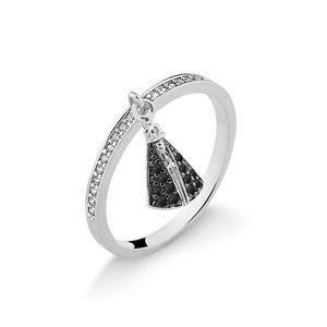 ANEL NOSSA SENHORA APARECIDA COM PEDRAS DE ZIRCÔNIA