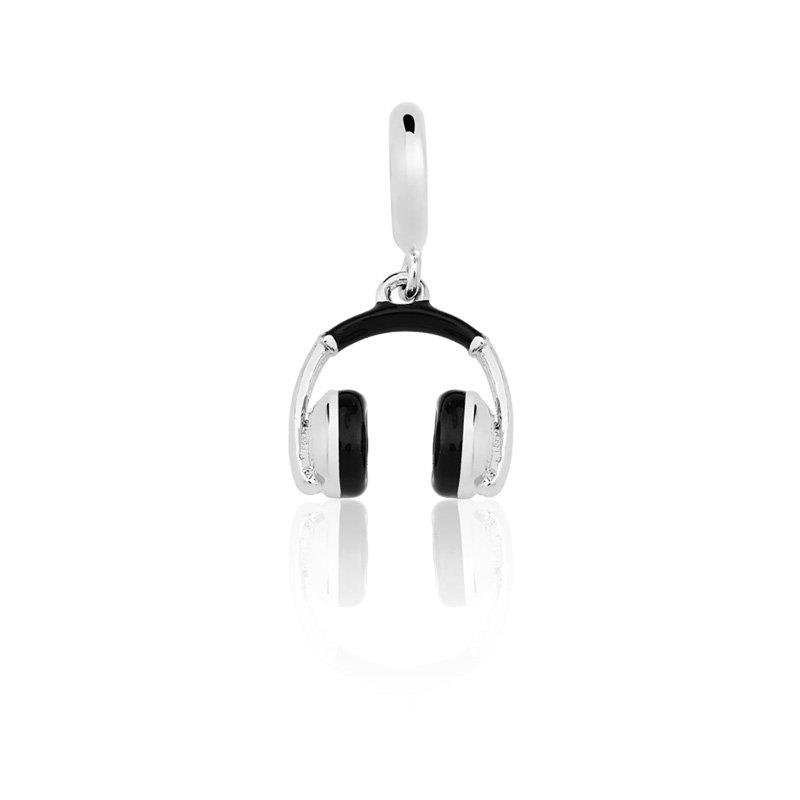 CHARM PENDENTE FONE COM DETALHES EM RESINA