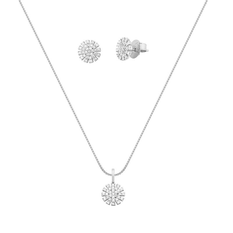 CONJUNTO CHUVEIRINHO COM PEDRAS DE ZIRCÔNIA