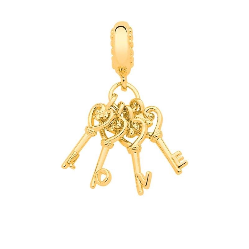 CHARM PENDENTE CHAVES LOVE - SENTIMENTOS