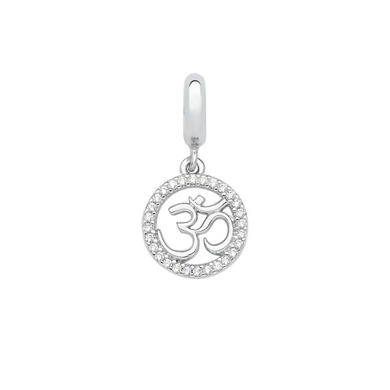 CHARM PENDENTE OHM COM PEDRAS DE ZIRCÔNIA