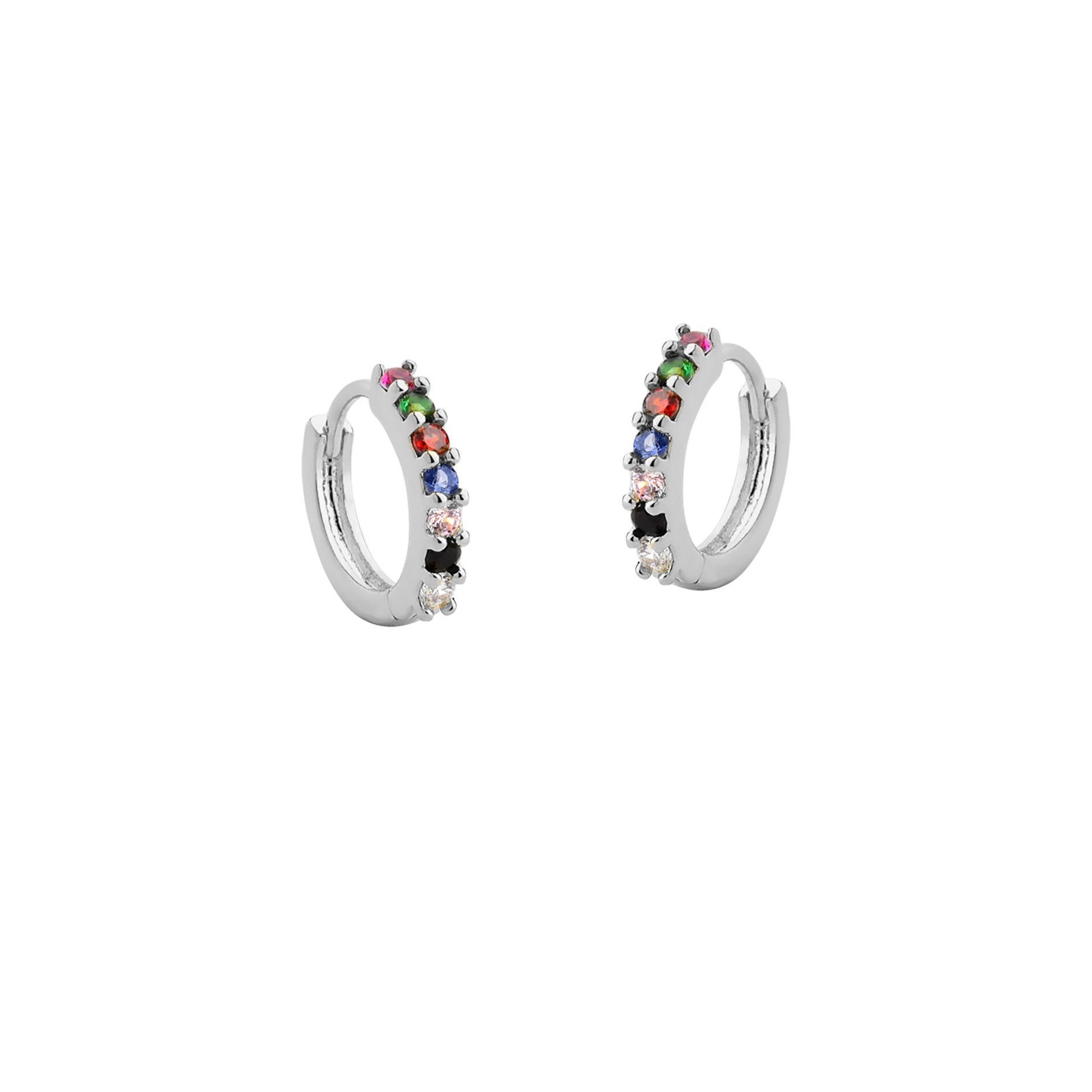 BRINCO ARGOLA CLICK COM PEDRAS DE ZIRCÔNIA