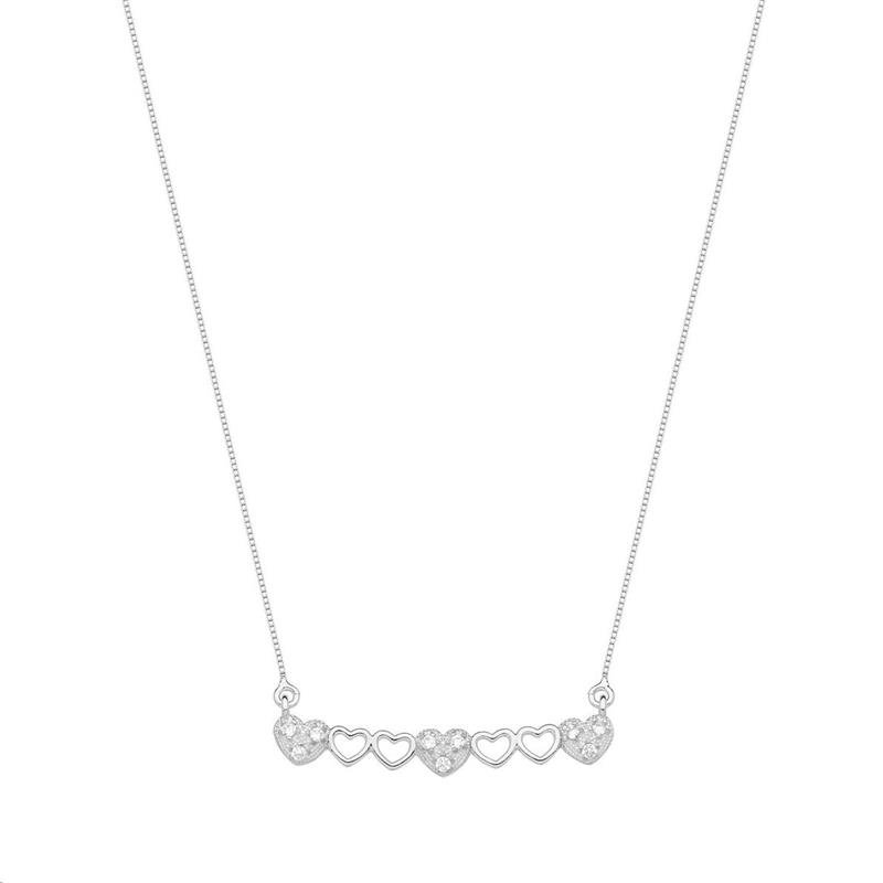 GARGANTILHA CANGA CORAÇÕES CRAVEJADOS