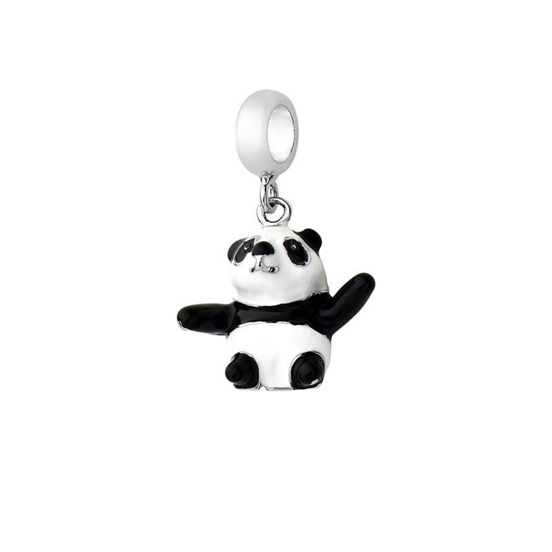 CHARM PENDENTE PANDA 24 X 15 MM - PINK STAR