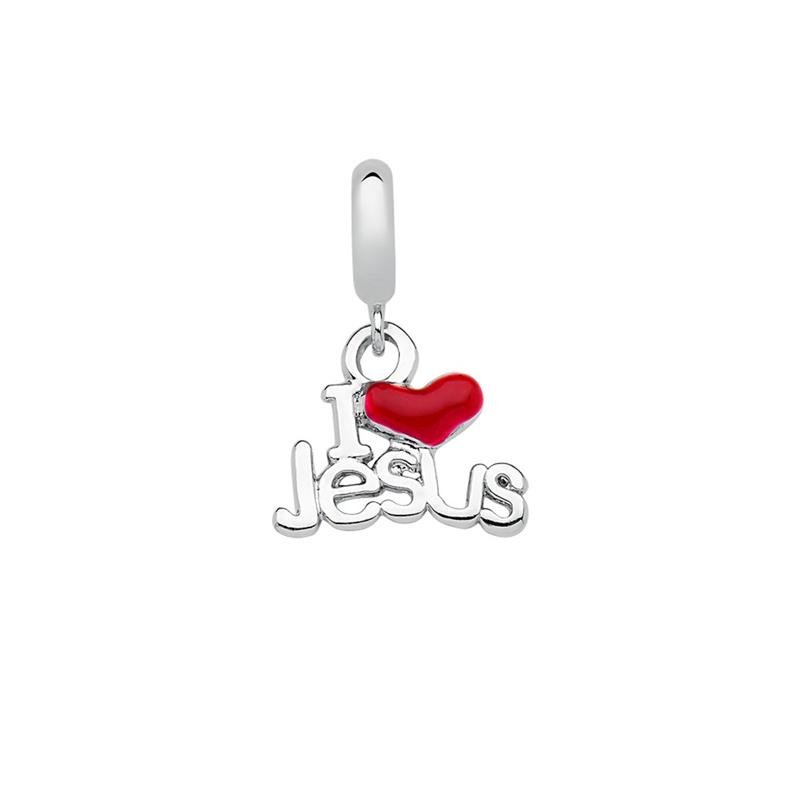 CHARM PENDENTE ' EU AMO JESUS' - SENTIMENTOS