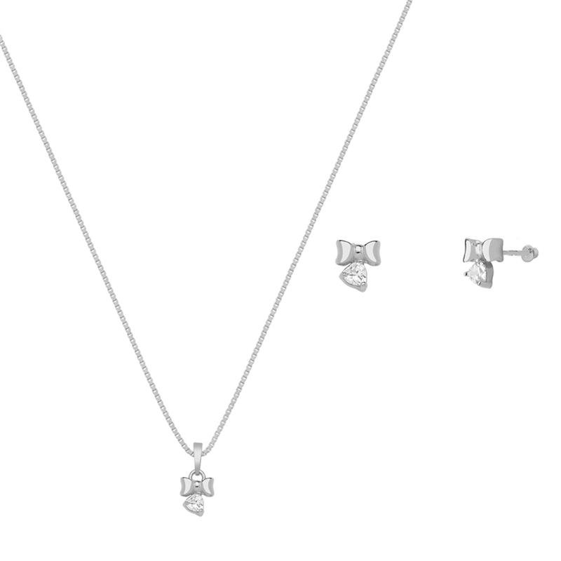 CONJUNTO LAÇO COM CORAÇÃO - PINK STAR