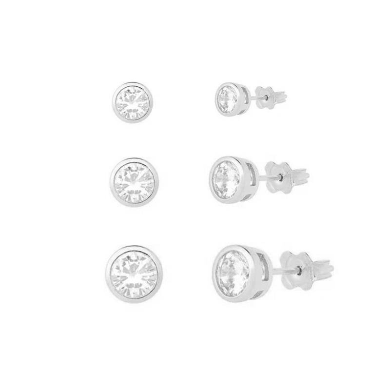 TRIO DE BRINCOS PONTOS DE LUZ