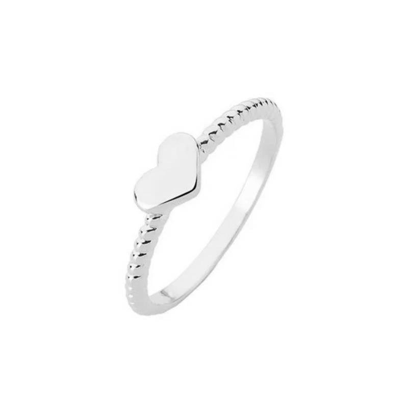 ANEL METAL CORAÇÃO ESFERAS