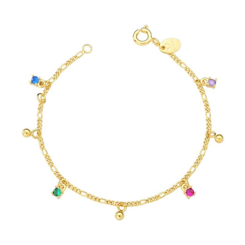 PULSEIRA PONTOS DE LUZ COLORIDOS E ESFERAS - PINK STAR