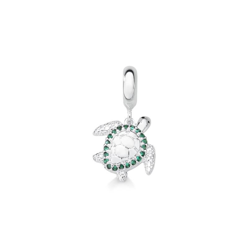 CHARM PENDENTE TARTARUGA COM PEDRAS DE ZIRCÔNIA
