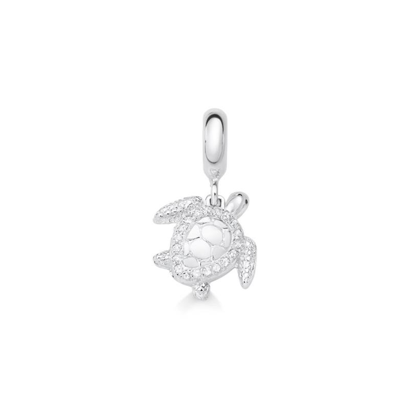 CHARM PENDENTE TARTARUGA COM PEDRAS DE ZIRCÔNIA