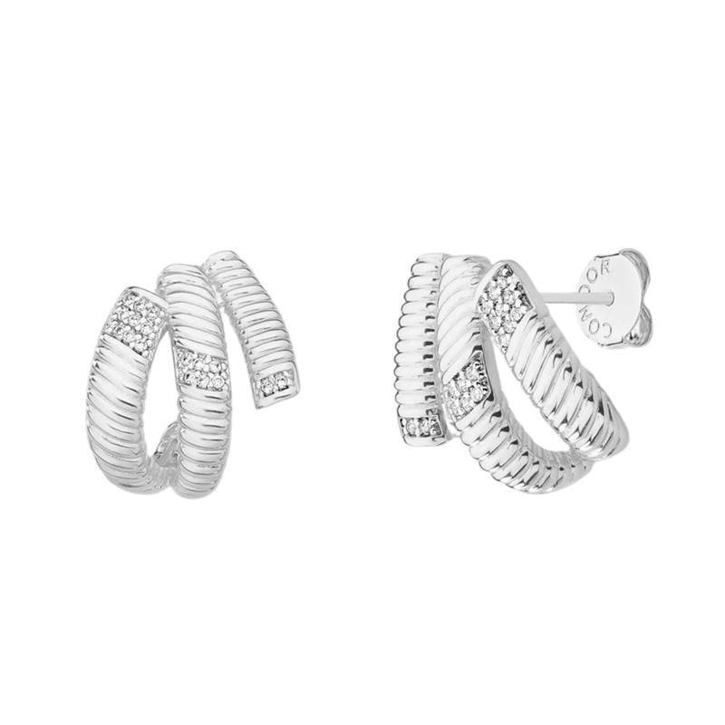 BRINCO TRÊS AROS COM CRAVAÇÃO