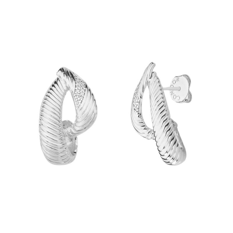 BRINCO ARO TEXTURIZADO COM CRAVAÇÕ