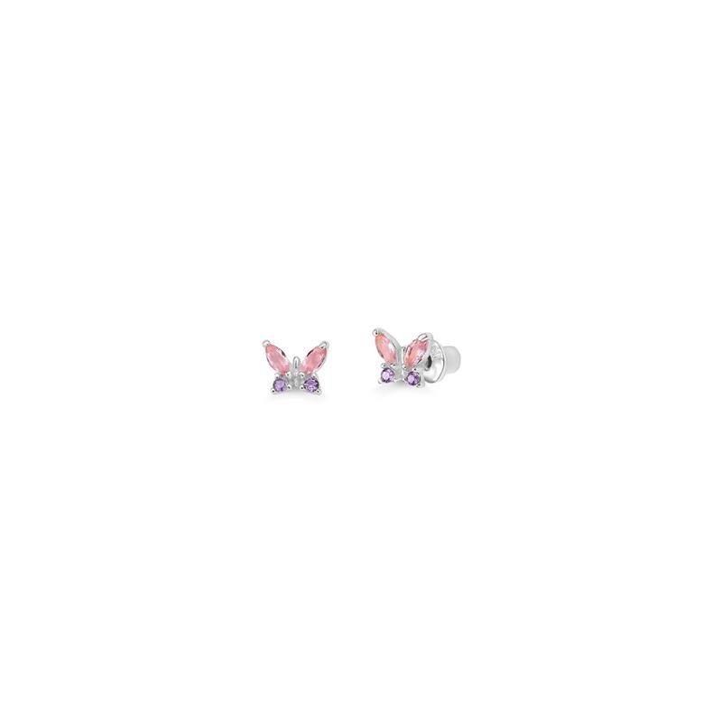 BRINCO BORBOLETA - PINK STAR