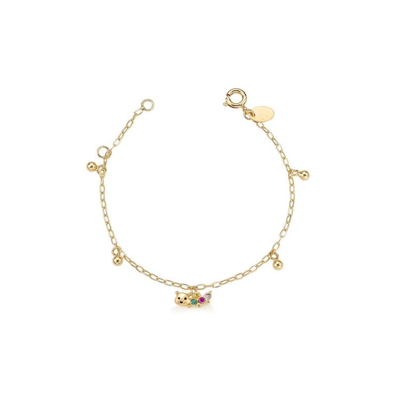 PULSEIRA LAGARTINHA COM DETALHES EM RESINA - PINK STAR