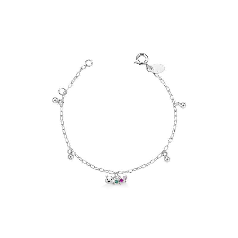 PULSEIRA LAGARTINHA COM DETALHES EM RESINA - PINK STAR
