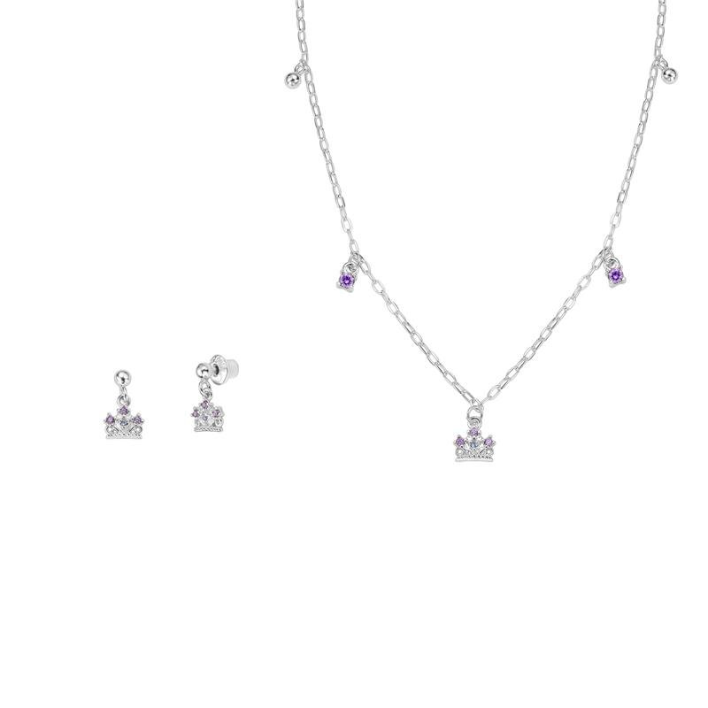 CONJUNTO COROA PRINCESA - PINK STAR