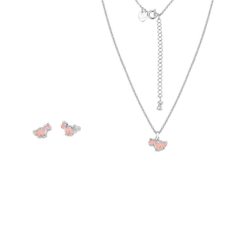 CONJUNTO DINO COM LAÇO DETALHES EM RESINA - PINK STAR