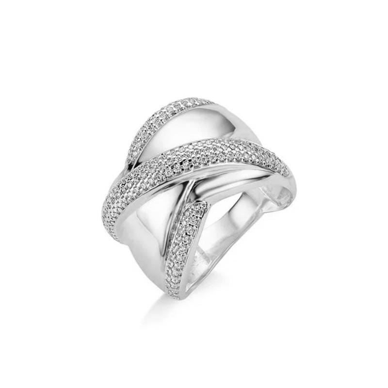 ANEL CURVAS CRAVAÇÃO PAVÊ