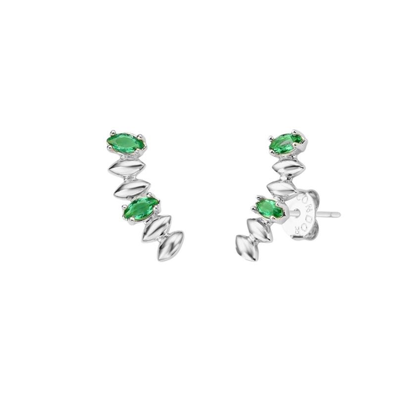 BRINCO EAR CUFF SEED PEDRAS NAVETE 6X18 MM