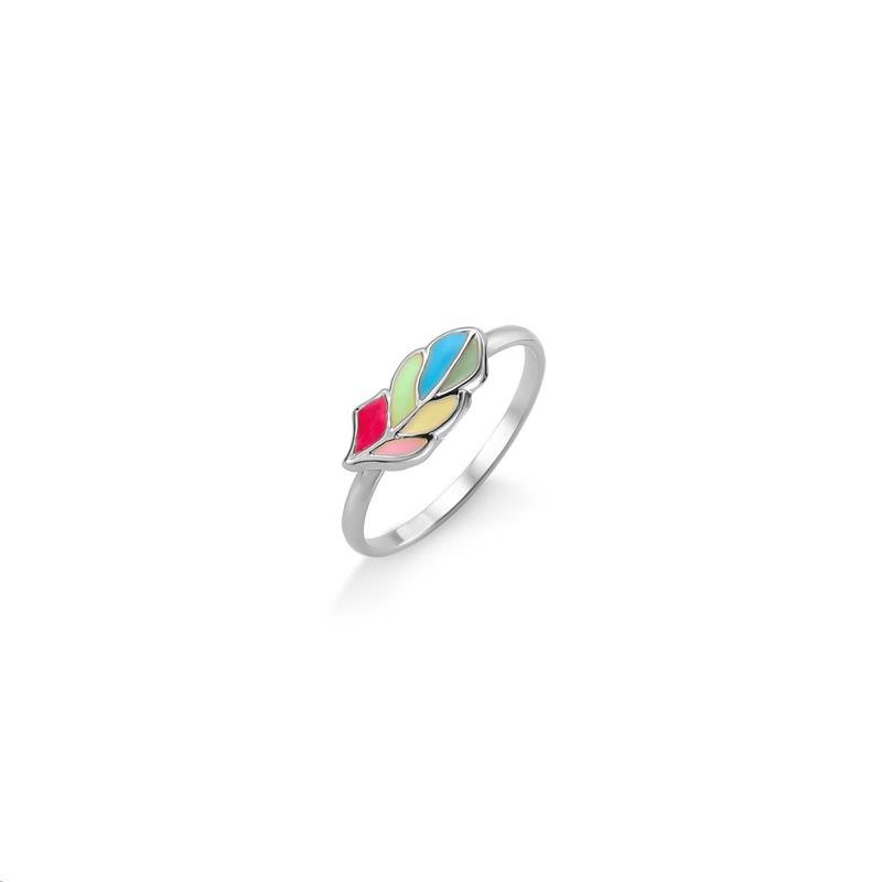 ANEL PENA TROPICAL COM DETALHES EM RESINA - PINK STAR
