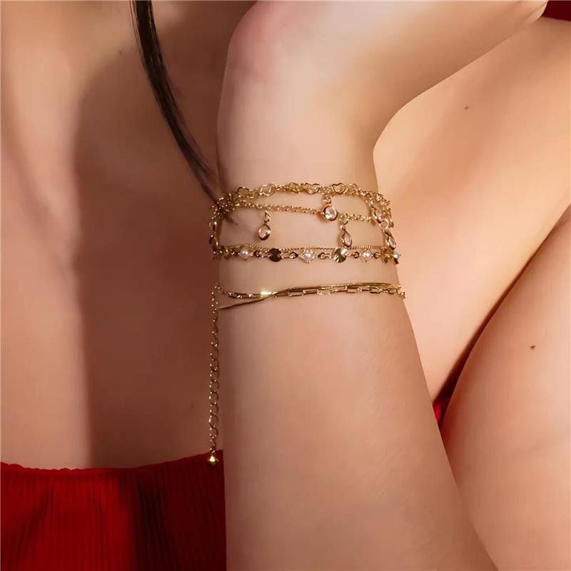 PULSEIRA DUPLA MALHA VENEZIANA/CORAÇÕES - CHERIE