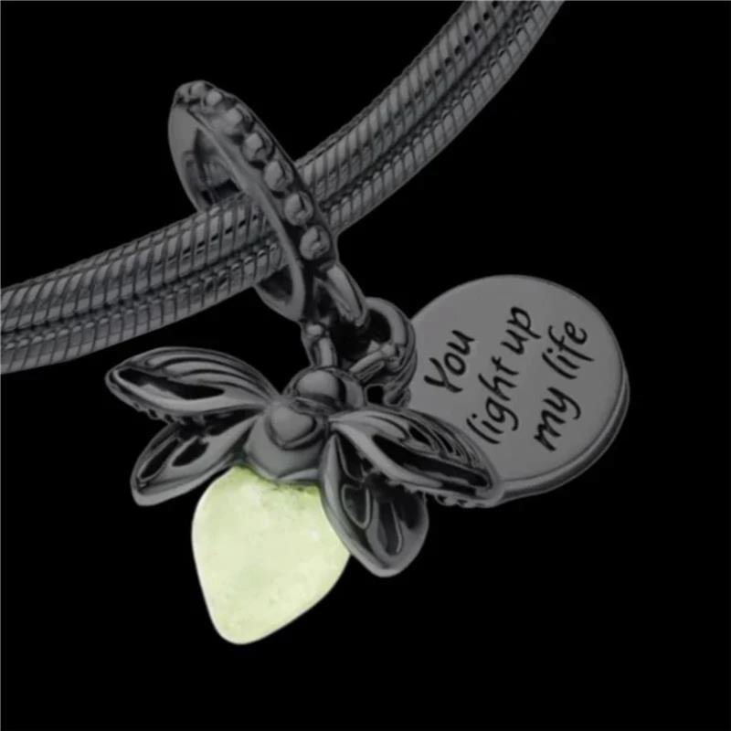 PINGENTE CHARM PENDENTE VAGALUME FLUORESCENTE